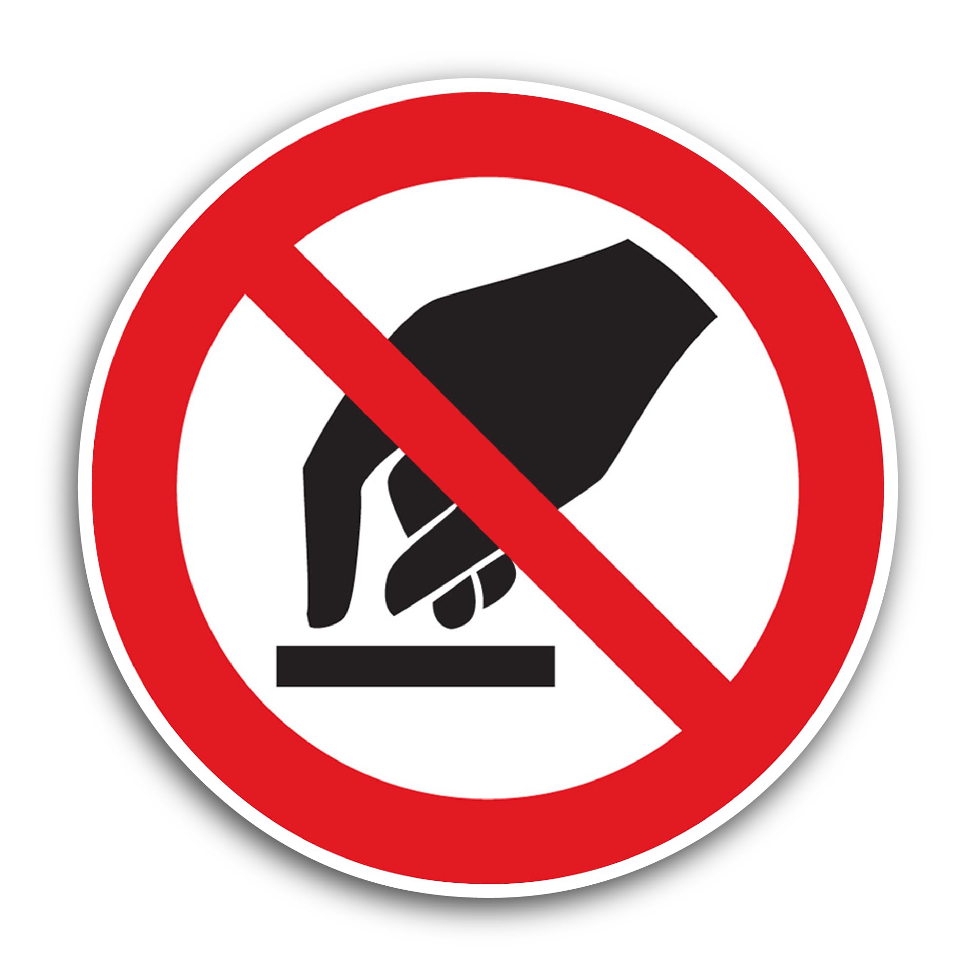 2 (Pieces) 3" and 5" Prohibition Sign Sticker, Waterproof Vinyl Decals for Many Purpose Like Cars, T
