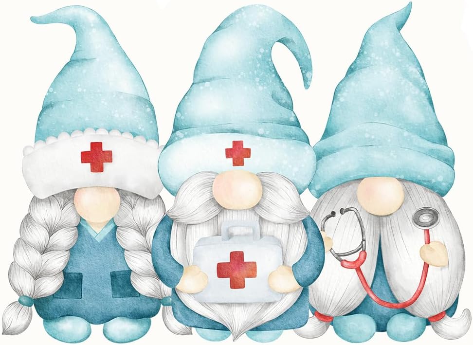 Inspirational Quote "Three Nurse Medical Gnomes" Motivational Sticker Vinyl Decal Motivation Stickers- 5" Vinyl Sticker Waterproof