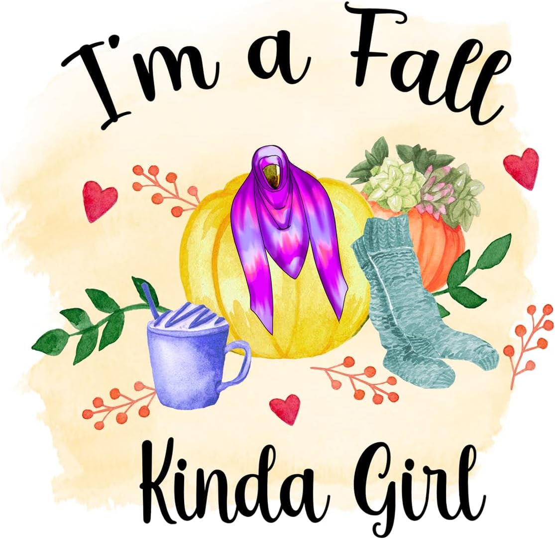 Inspirational Quote i'm A Fall Kinda Girl Motivational Sticker Vinyl Decal Motivation Stickers- 5" Vinyl Sticker Waterproof