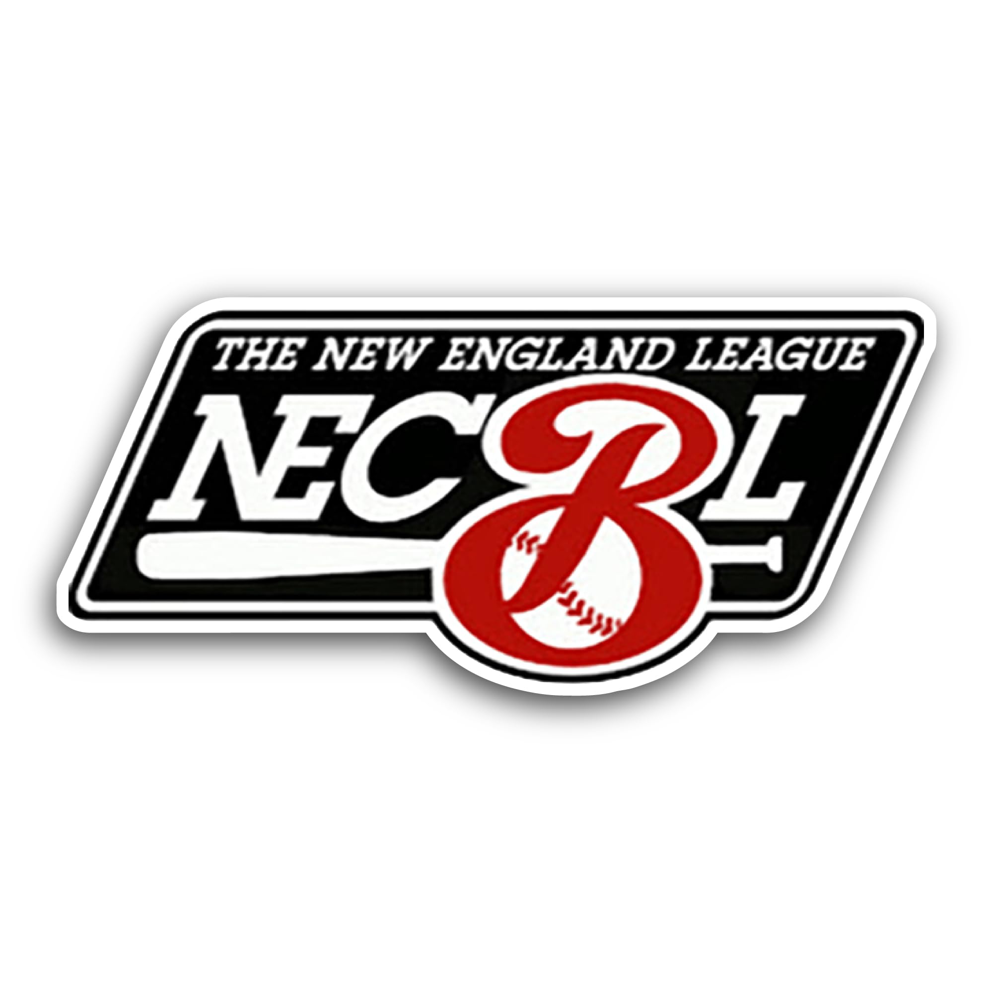 2 (Pieces) 3" and 5" NECBL Sticker, Waterproof Vinyl Decals for Many Purpose Like Cars, Trucks, Lapt