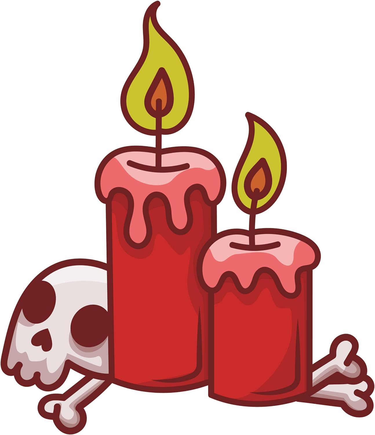 Inspirational Quote Skull Candle Motivational Sticker Vinyl Decal Motivation Stickers- 5" Vinyl Sticker Waterproof