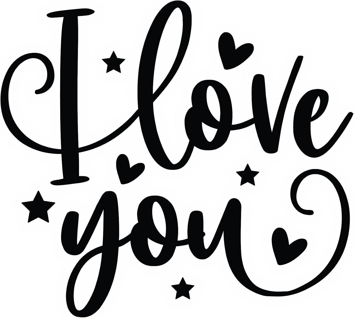 Inspirational Quote I Love You Motivational Sticker Vinyl Decal Motivation Stickers- 5" Vinyl Sticker Waterproof
