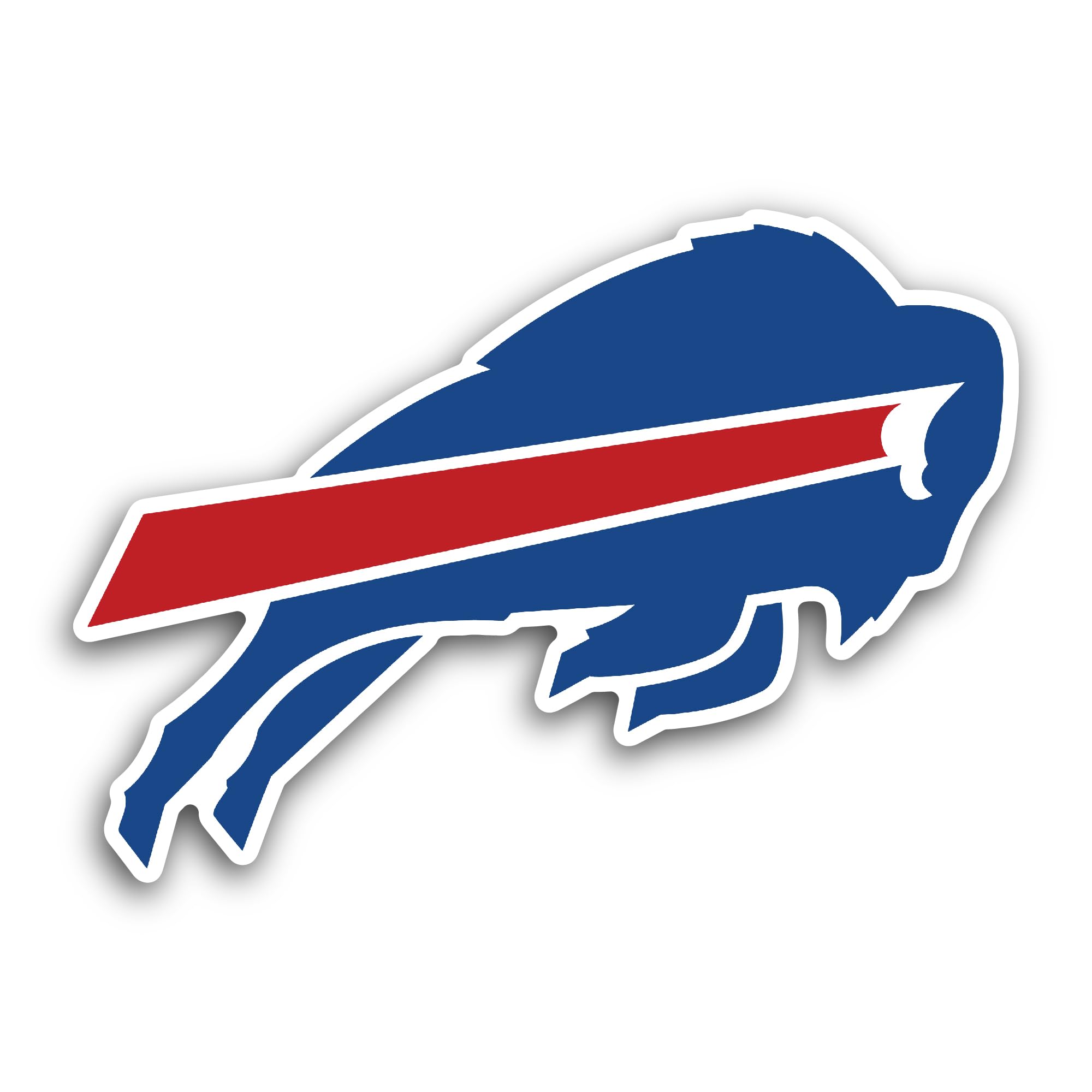 2 (Pieces) 3" and 5" Buffal0 Bills Decal Sticker, Waterproof Vinyl Decals for Many Purpose Like Cars