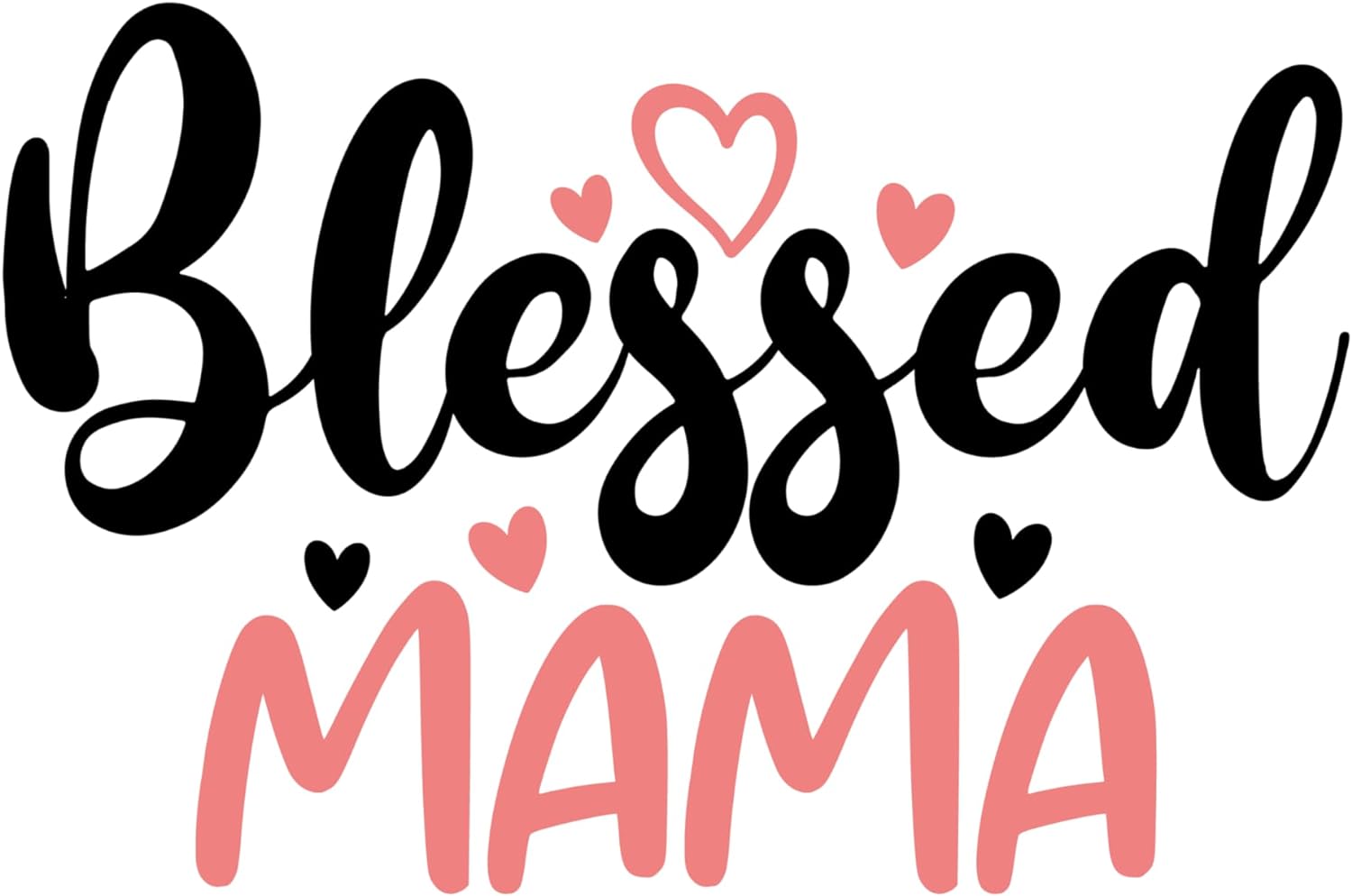Inspirational Quote "Blessed Mama-" Motivational Sticker Vinyl Decal Motivation Stickers- 5" Vinyl Sticker Waterproof
