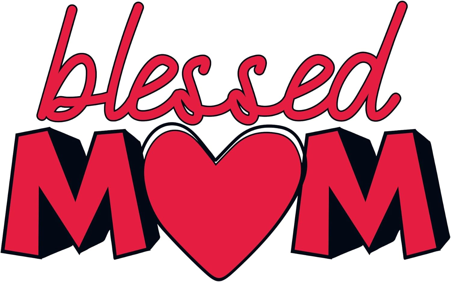Inspirational Quote "Unique Sticker, Blessed Mom" Motivational Sticker Vinyl Decal Motivation Stickers- 5" Vinyl Sticker Waterproof