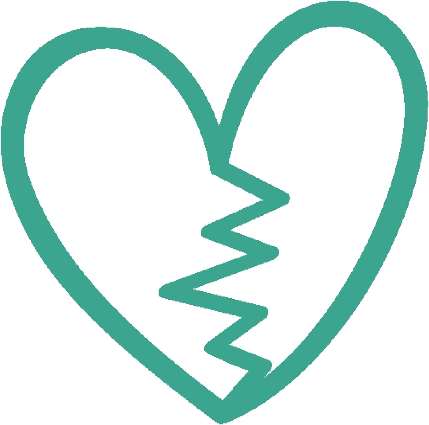 Inspirational Quote Broken Heart Motivational Sticker Vinyl Decal Motivation Stickers- 5" Vinyl Sticker Waterproof