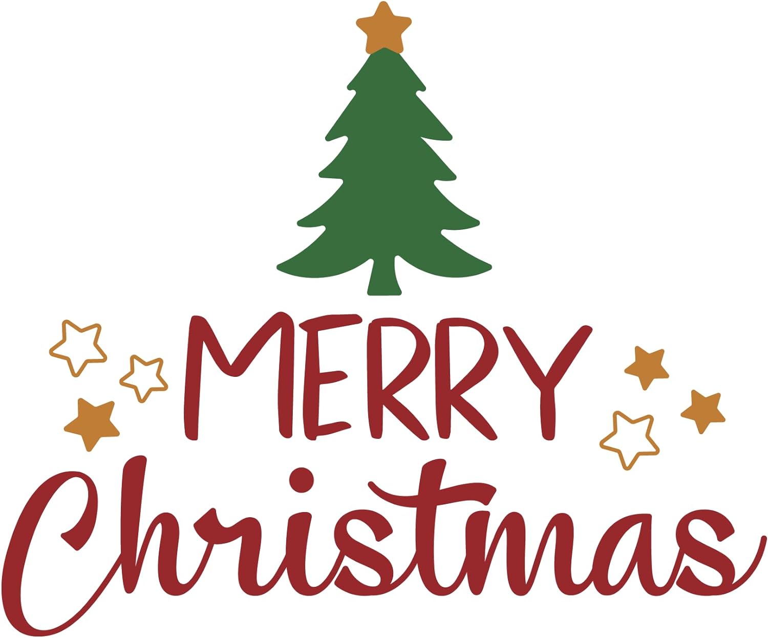 Inspirational Quote Merry Christmas - Motivational Sticker, Vinyl Decal Motivation Stickers- 5" Vinyl Sticker Waterproof