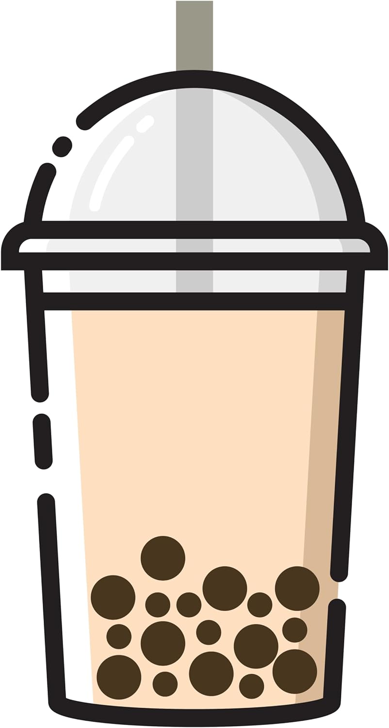 Inspirational Quote Bubble Tea in Plastic Cup with Straw Motivational Sticker Vinyl Decal Motivation Stickers- 5" Vinyl Sticker Waterproof