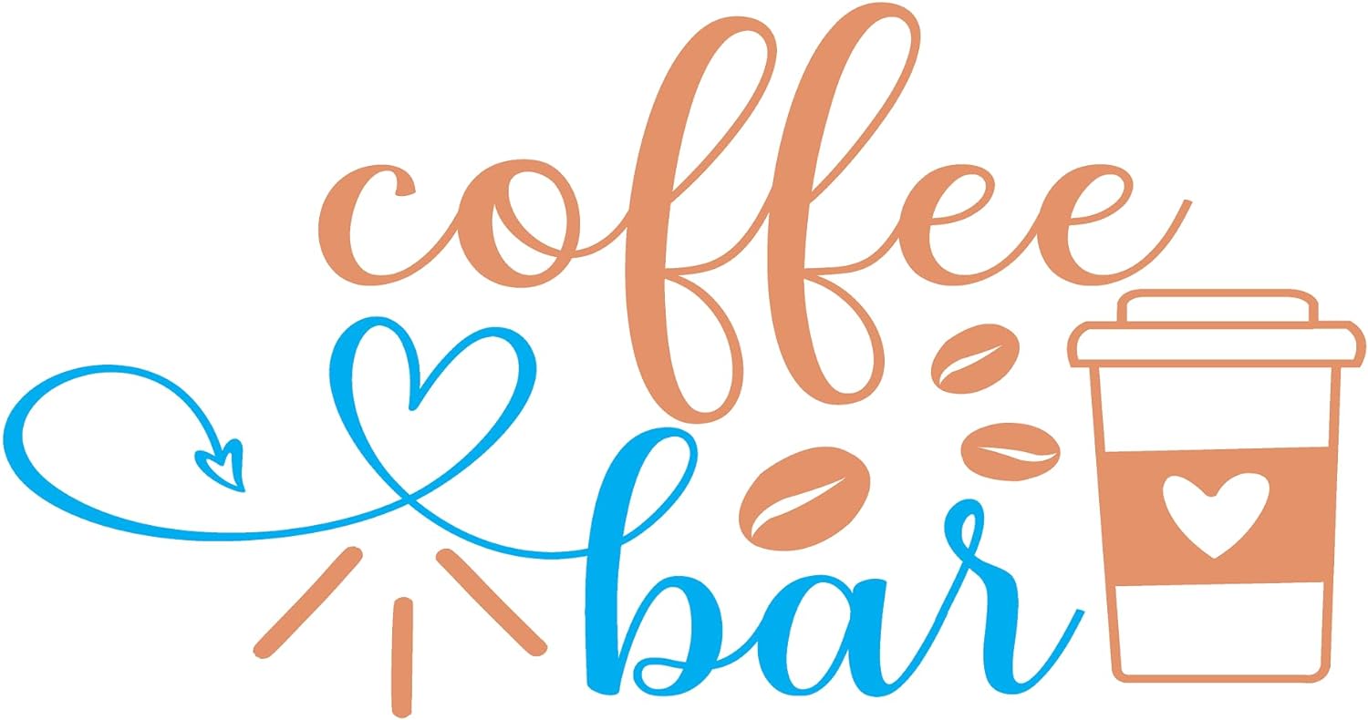 Inspirational Quote "Coffee Bar-" Motivational Sticker Vinyl Decal Motivation Stickers- 5" Vinyl Sticker Waterproof