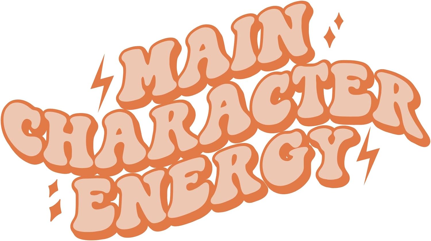 Inspirational Quote "Main Character Energy" Motivational Sticker Vinyl Decal Motivation Stickers- 5" Vinyl Sticker Waterproof