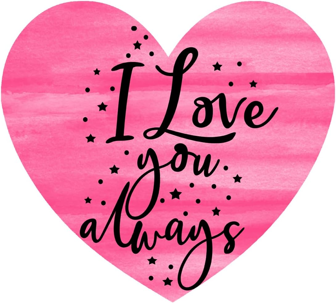 Inspirational Quote I Love You Always Motivational Sticker Vinyl Decal Motivation Stickers- 5" Vinyl Sticker Waterproof