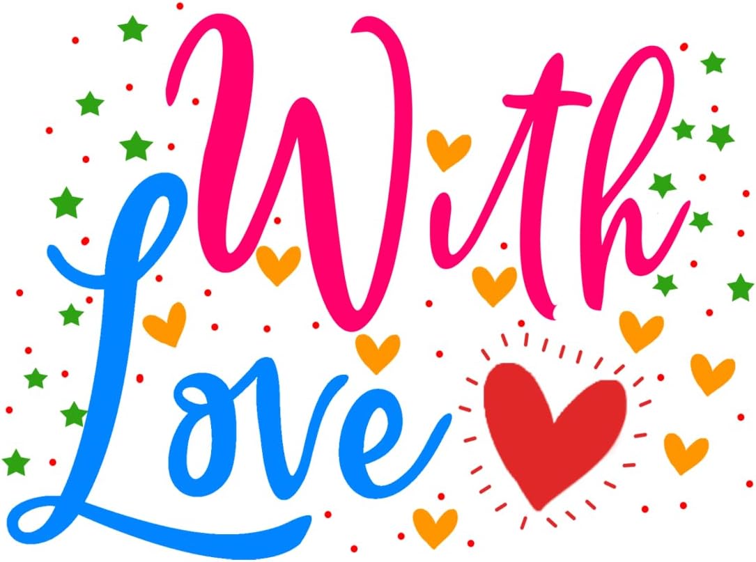 Inspirational Quote with Love Motivational Sticker Vinyl Decal Motivation Stickers- 5" Vinyl Sticker Waterproof