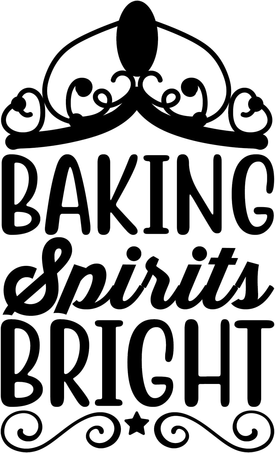 Inspirational Quote Baking Spirit Bright Motivational Sticker Vinyl Decal Motivation Stickers- 5" Vinyl Sticker Waterproof