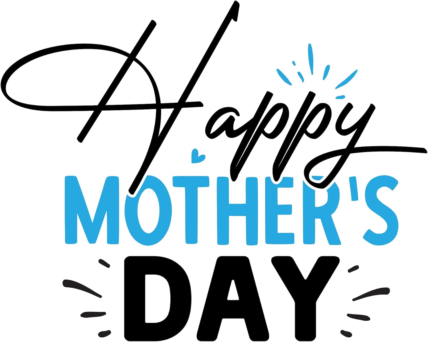 Inspirational Quote "Happy Mothers Day" Motivational Sticker Vinyl Decal Motivation Stickers- 5" Vinyl Sticker Waterproof