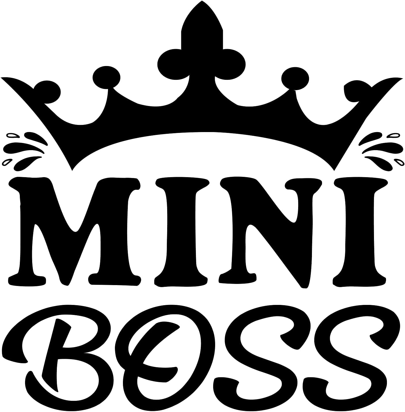 Inspirational Quote Mini Boss Motivational Sticker Vinyl Decal Motivation Stickers- 5" Vinyl Sticker Waterproof