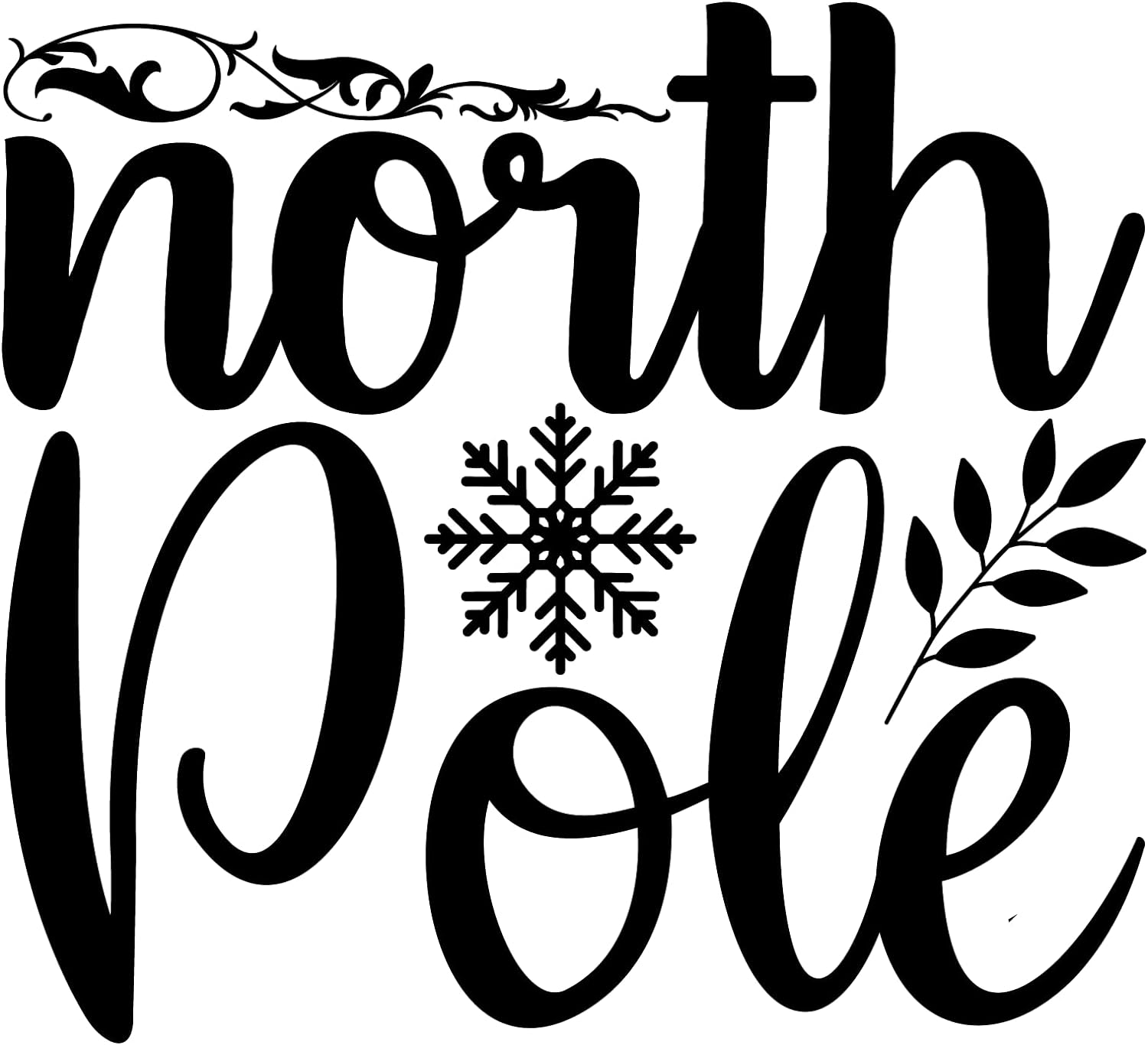 Inspirational Quote North Pole Motivational Sticker Vinyl Decal Motivation Stickers- 5" Vinyl Sticker Waterproof