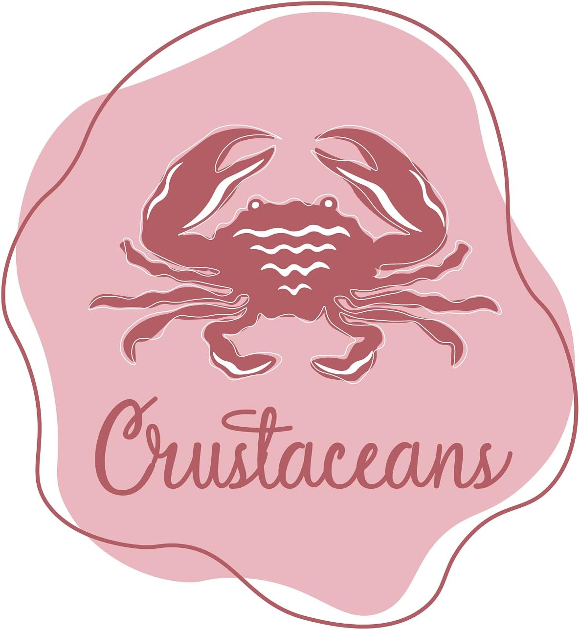 Inspirational Quote Crustaceans, Pretty Sticker - Motivational Sticker - Vinyl Decal Motivation Stickers- 5" Vinyl Sticker Waterproof