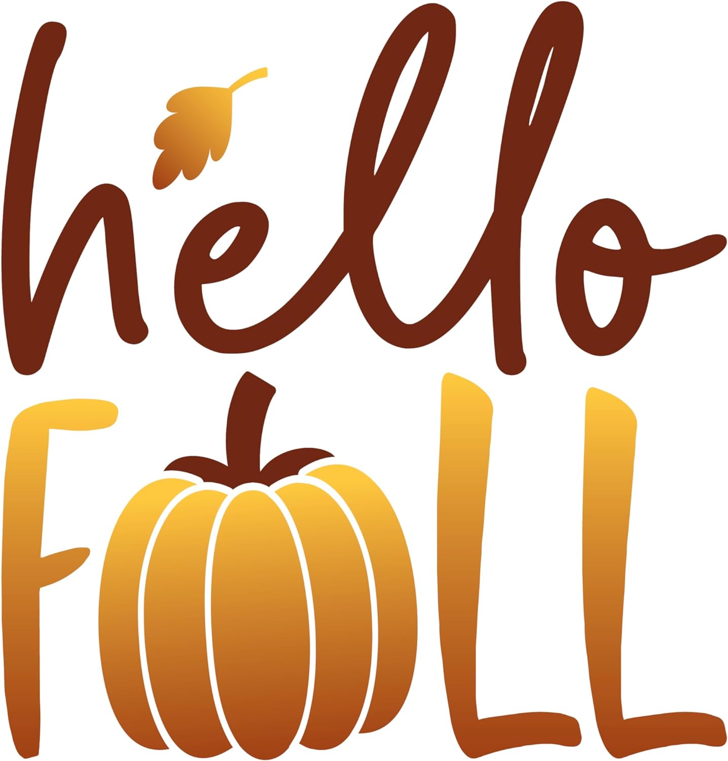 Inspirational Quote Hello Fall Beautiful Gift Motivational Sticker Vinyl Decal Motivation Stickers- 5" Vinyl Sticker Waterproof