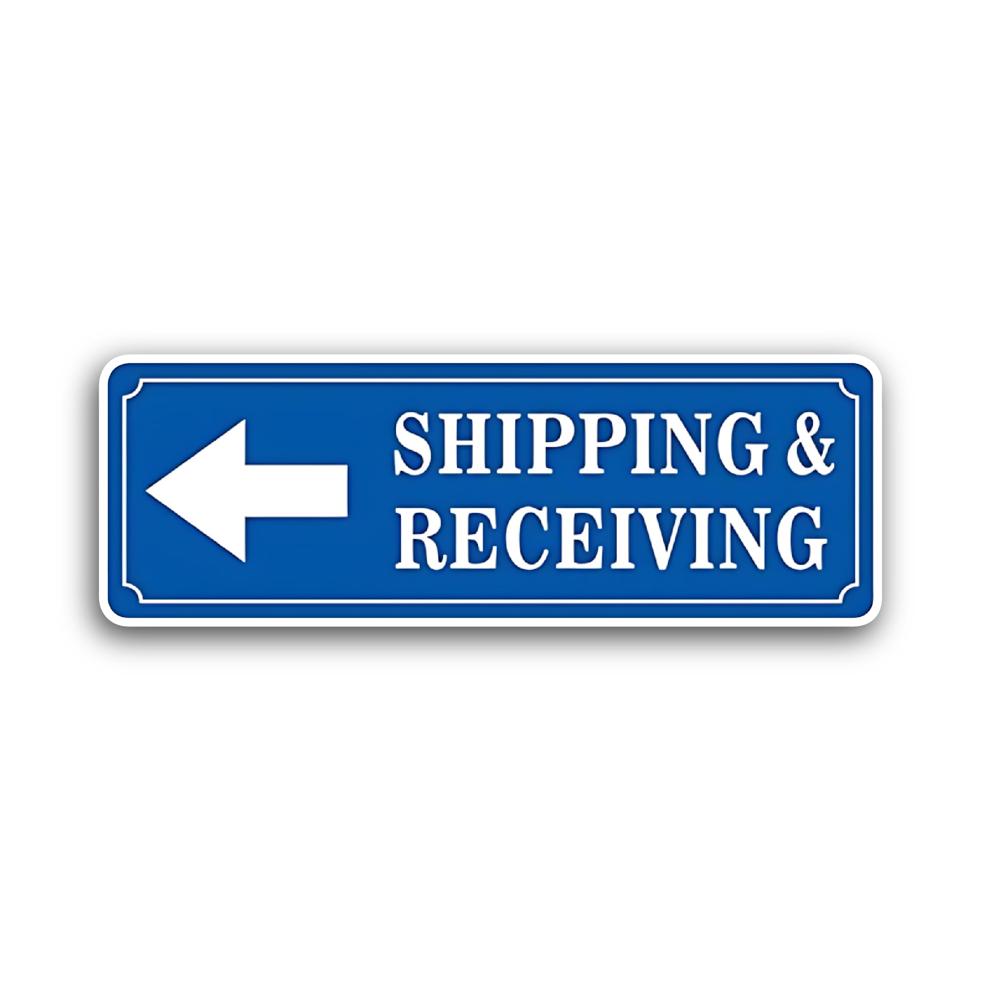 2 (Pieces) 3" and 5" Shipping & Receiving Sign Sticker, Waterproof Vinyl Decals for Many Purpose Lik