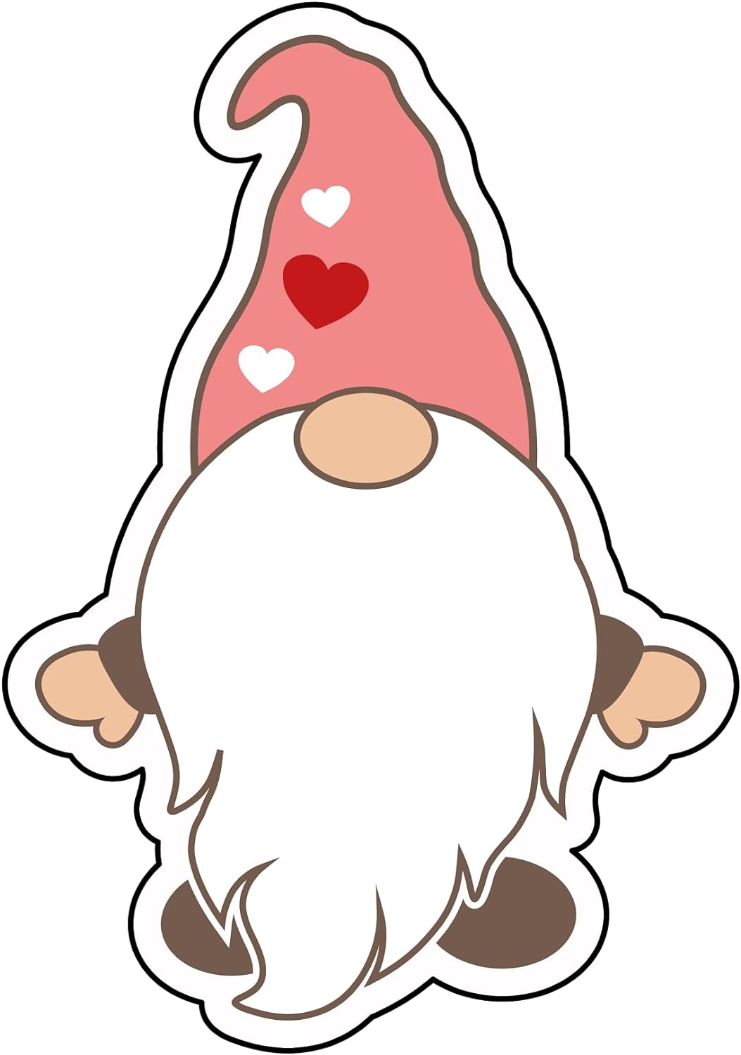Inspirational Quote Cute Gnome Motivational Sticker Vinyl Decal Motivation Stickers- 5" Vinyl Sticker Waterproof