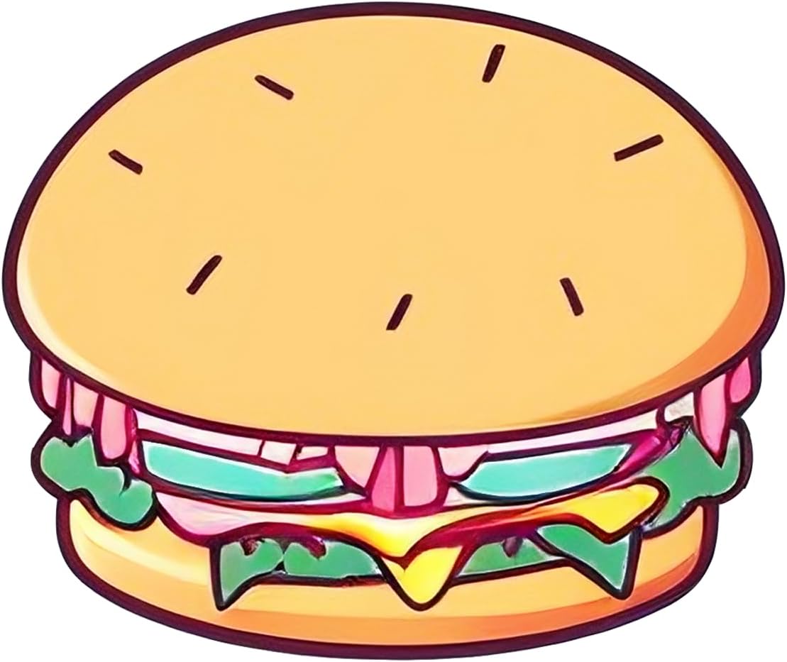 Inspirational Quote Hamburger Fast Food Vector Motivational Sticker Vinyl Decal Motivation Stickers- 5" Vinyl Sticker Waterproof