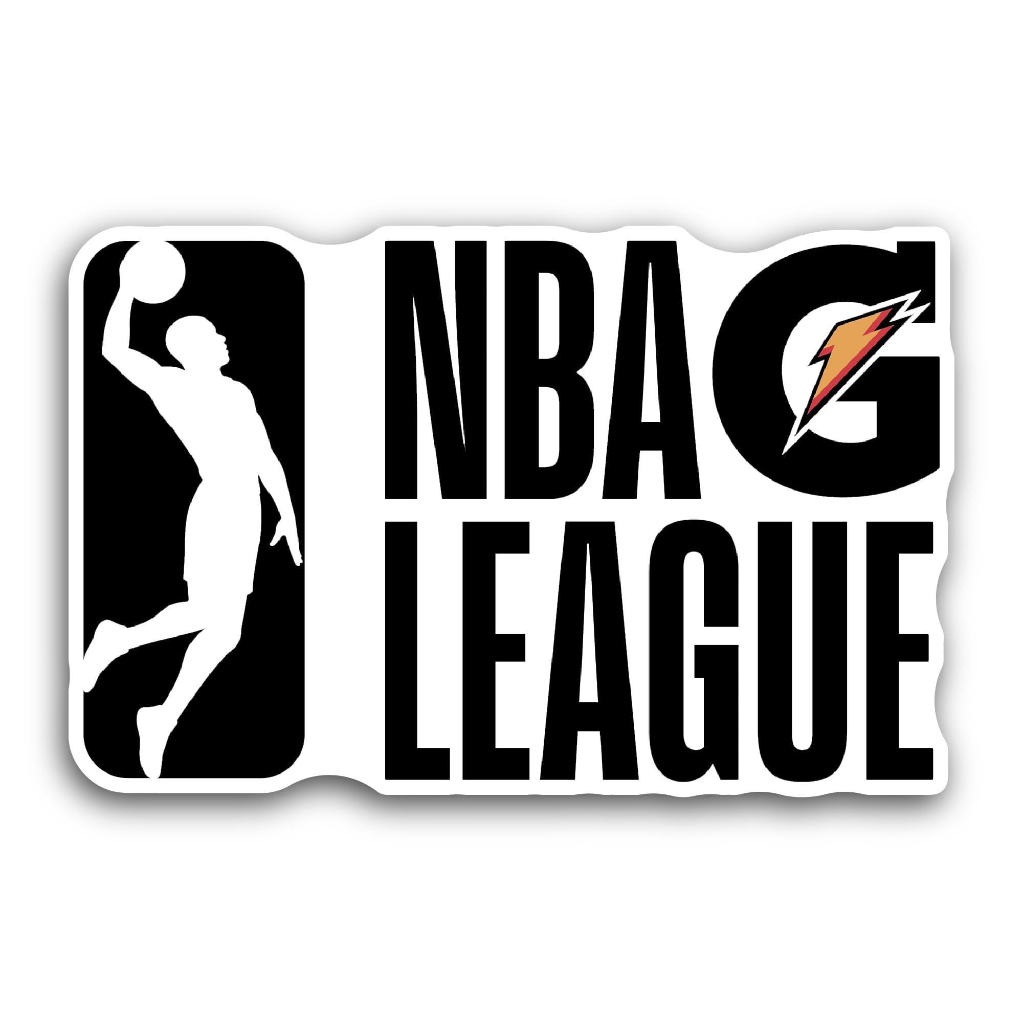 2 (Pieces) 3" and 5" NBA G League Sticker, Waterproof Vinyl Decals for Many Purpose Like Cars, Truck