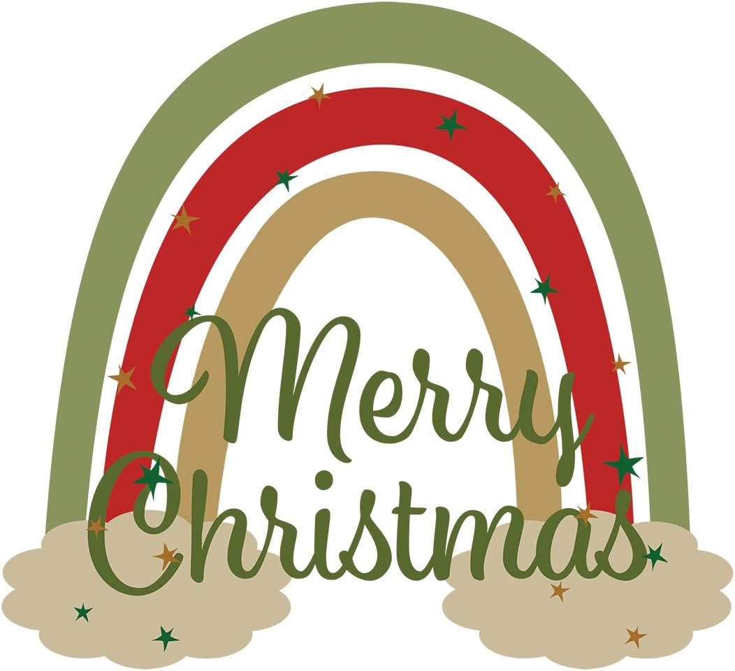 Inspirational Quote Merry Christmas Motivational Sticker Vinyl Decal Motivation Stickers- 5" Vinyl Sticker Waterproof