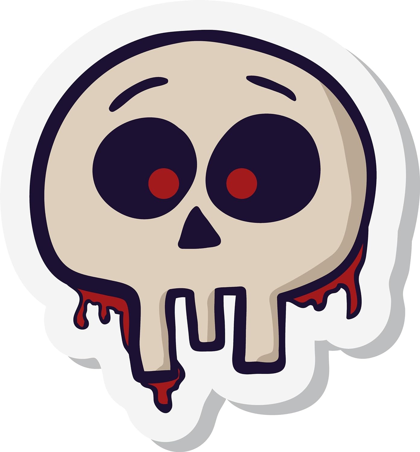 Inspirational Quote Cute Skull Sticker Motivational Sticker Vinyl Decal Motivation Stickers- 5" Vinyl Sticker Waterproof