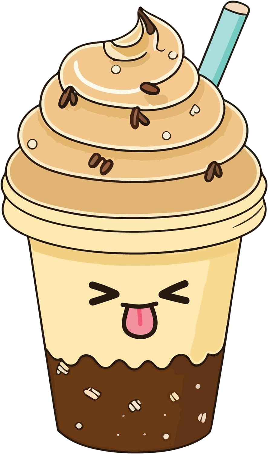 Inspirational Quote "Funny Milkshake Glass" Motivational Sticker Vinyl Decal Motivation Stickers- 5" Vinyl Sticker Waterproof