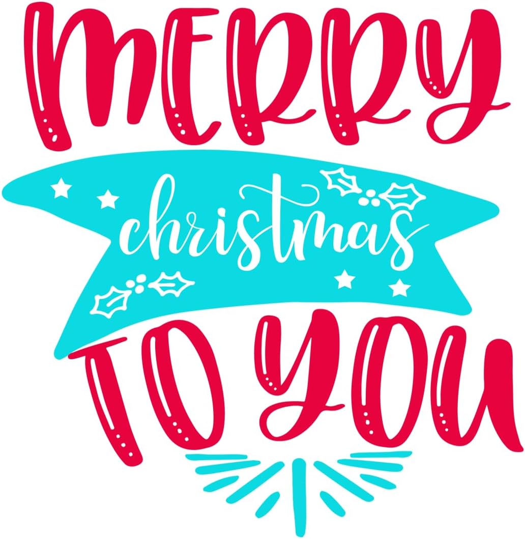 Inspirational Quote Merry Christmas to You Motivational Sticker Vinyl Decal Motivation Stickers- 5" Vinyl Sticker Waterproof