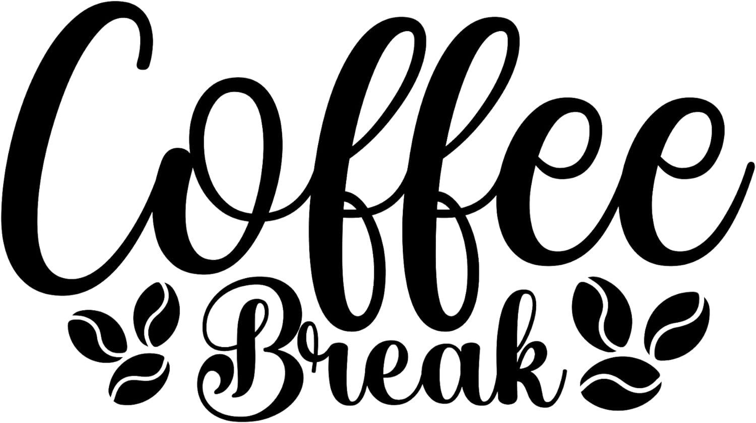 Inspirational Quote "Coffee Break" Motivational Sticker Vinyl Decal Motivation Stickers- 5" Vinyl Sticker Waterproof