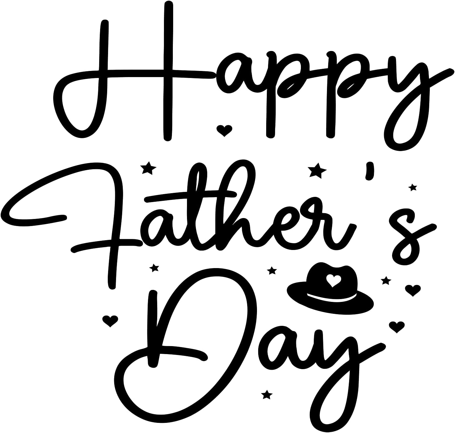 Inspirational Quote "Happy Father's Day Sticker" Motivational Sticker Vinyl Decal Motivation Stickers- 5" Vinyl Sticker Waterproof