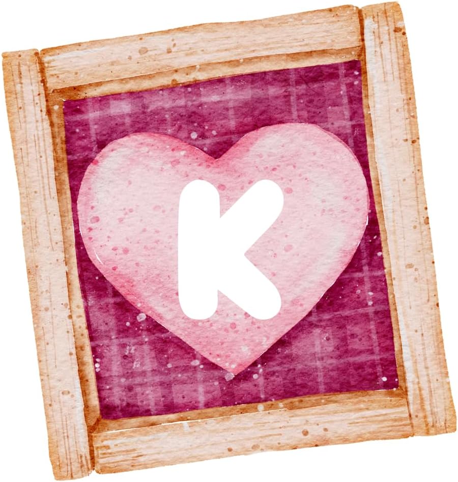 Inspirational Quote K Letter Heart Motivational Sticker Vinyl Decal Motivation Stickers- 5" Vinyl Sticker Waterproof