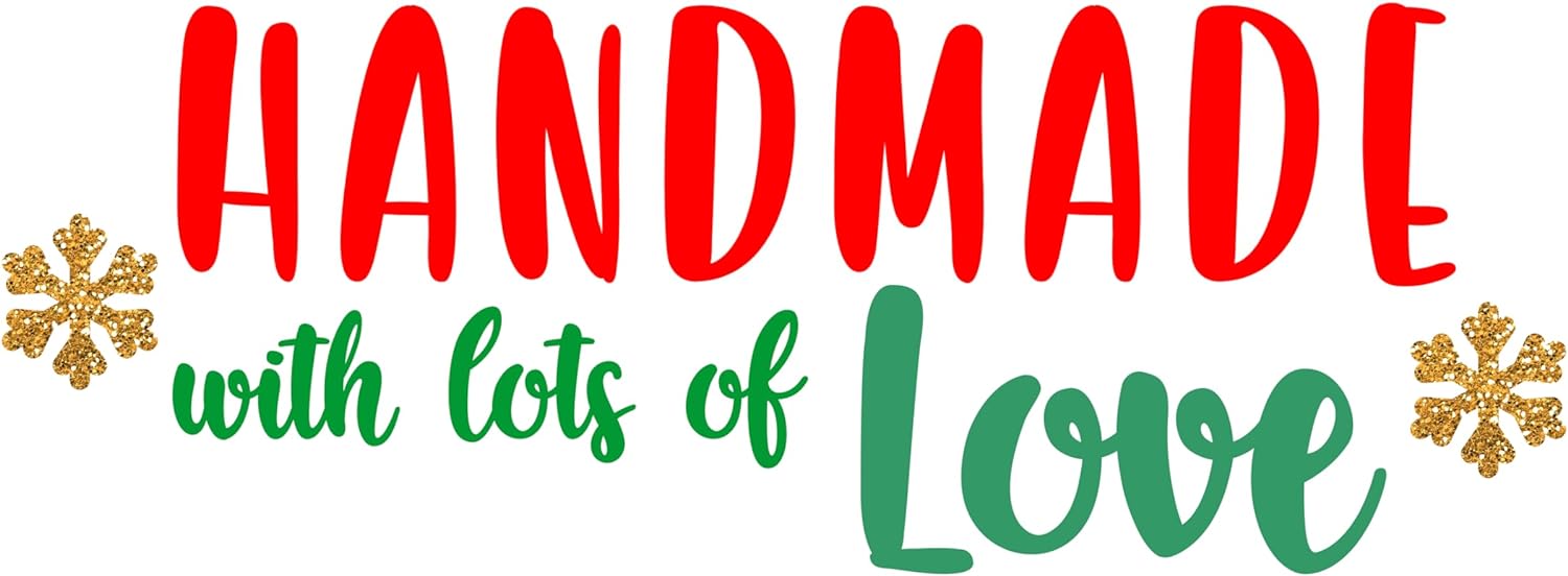 Inspirational Quote Handmade with Lots of Love Motivational Sticker Vinyl Decal Motivation Stickers- 5" Vinyl Sticker Waterproof