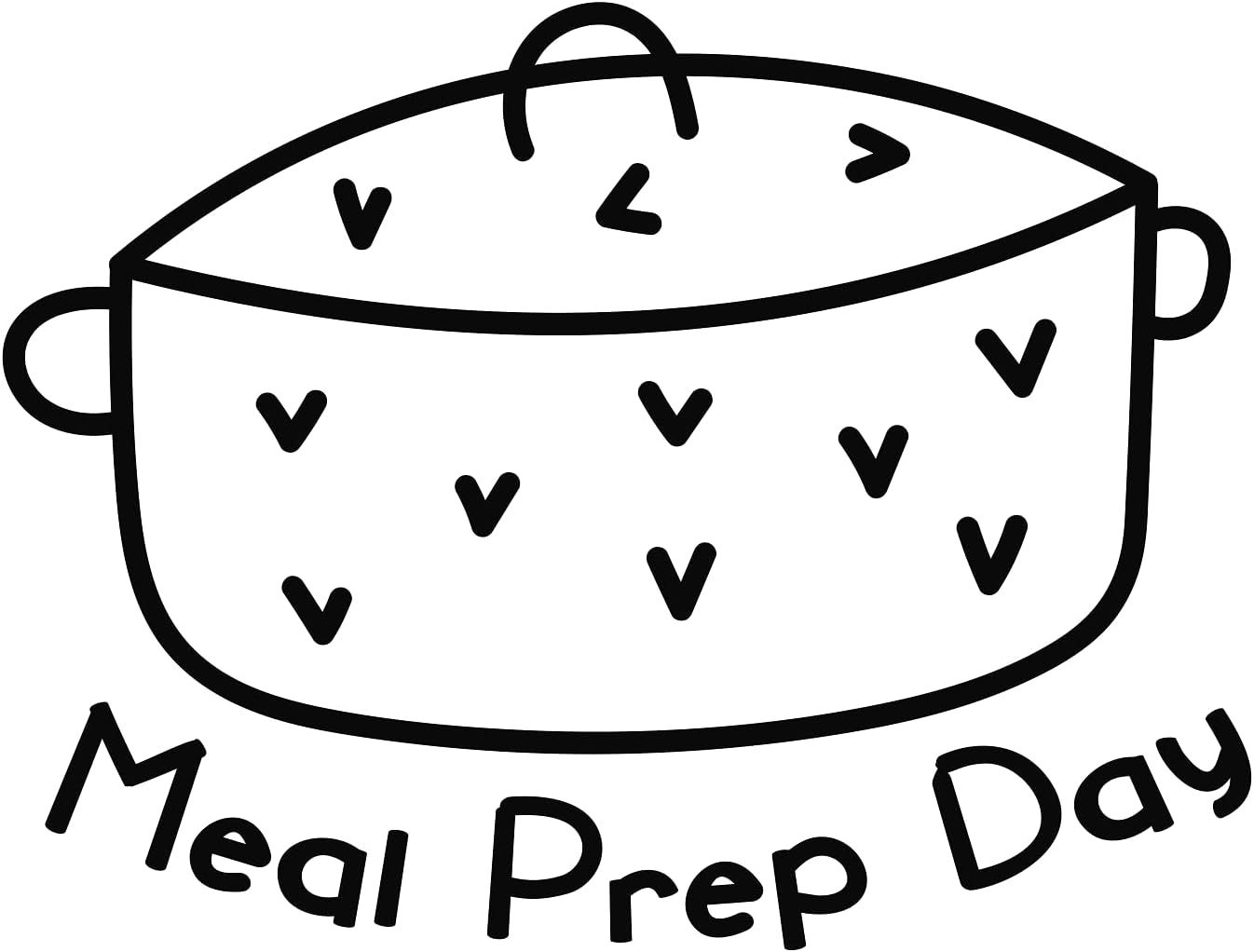 Inspirational Quote Meal Prep Day Hot Pot Sticker Motivational Sticker Vinyl Decal Motivation Stickers- 5" Vinyl Sticker Waterproof