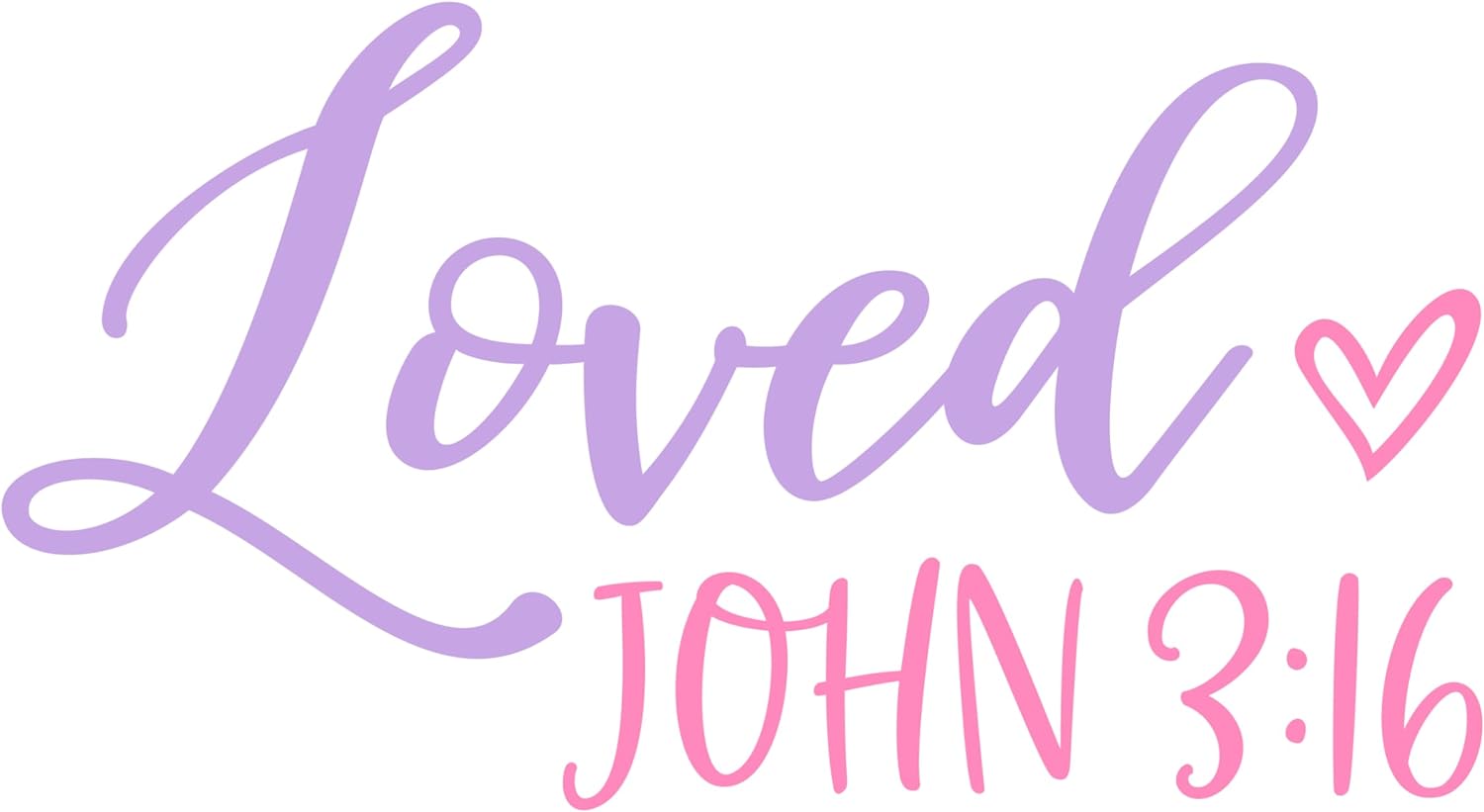 Inspirational Quote "Loved John 3:16" Motivational Sticker Vinyl Decal Motivation Stickers- 5" Vinyl Sticker Waterproof