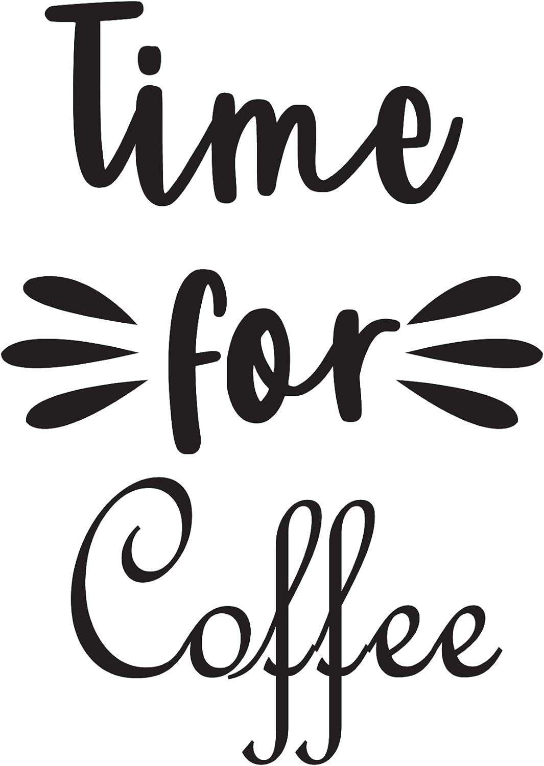 Inspirational Quote "Coffee is Always A Good Idea" Motivational Sticker Vinyl Decal Motivation Stickers- 5" Vinyl Sticker Waterproof