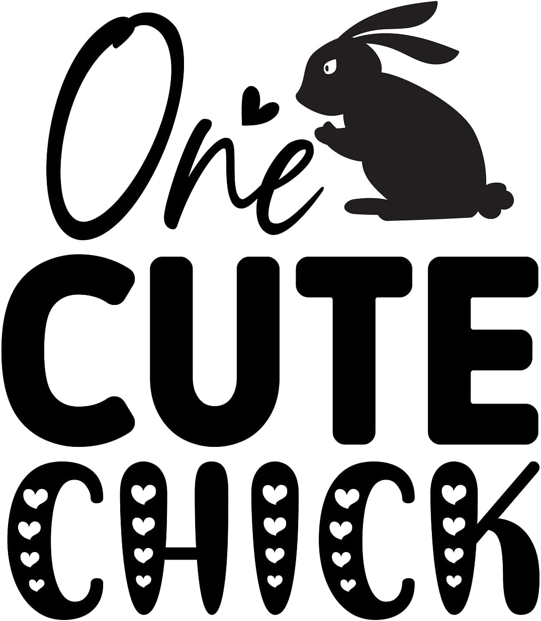 Inspirational Quote "One Cute Chick" Motivational Sticker Vinyl Decal Motivation Stickers- 5" Vinyl Sticker Waterproof