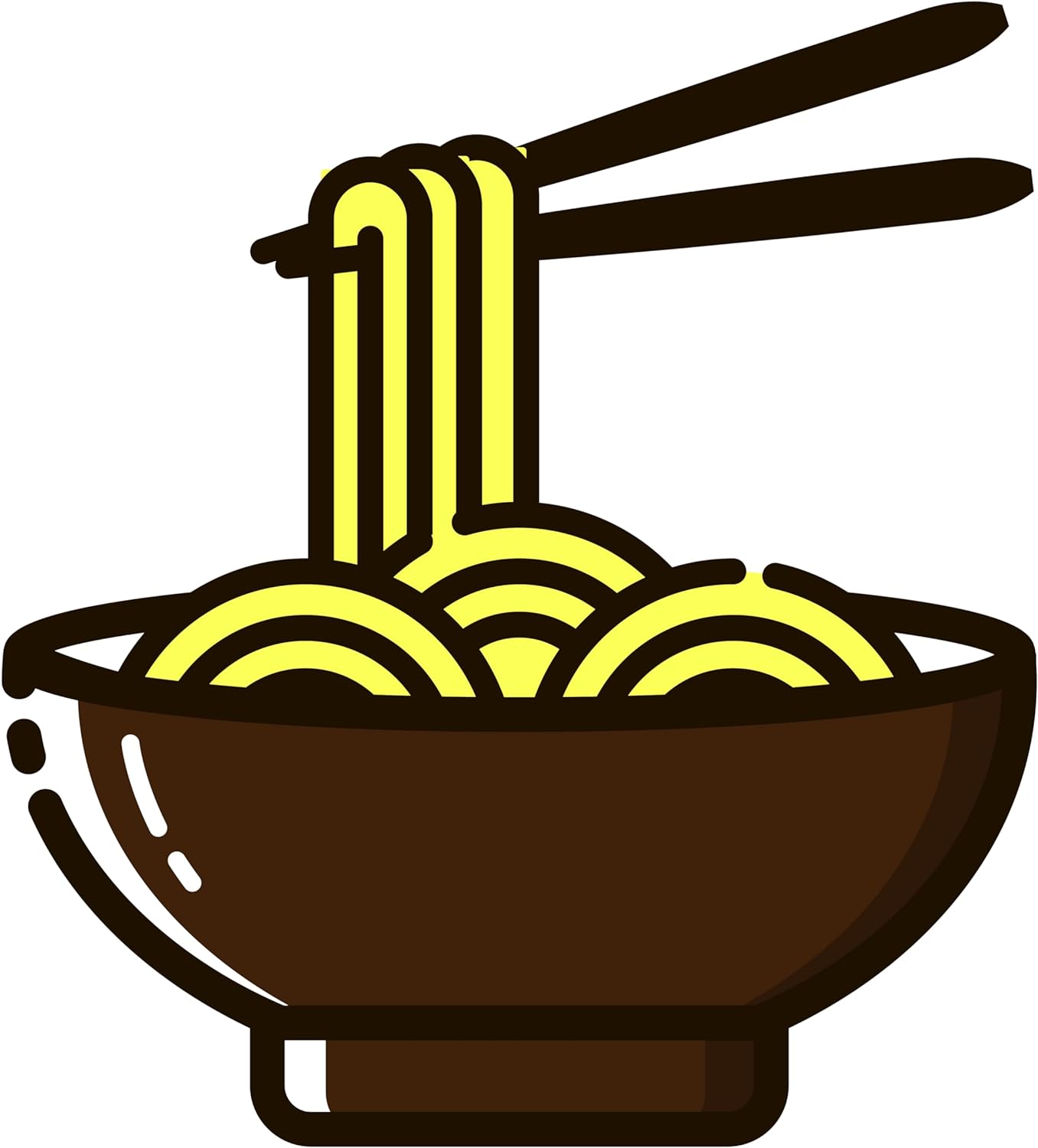 Inspirational Quote Noodles Icon in MBE Style, Motivational Sticker Vinyl Decal Motivation Stickers- 5" Vinyl Sticker Waterproof