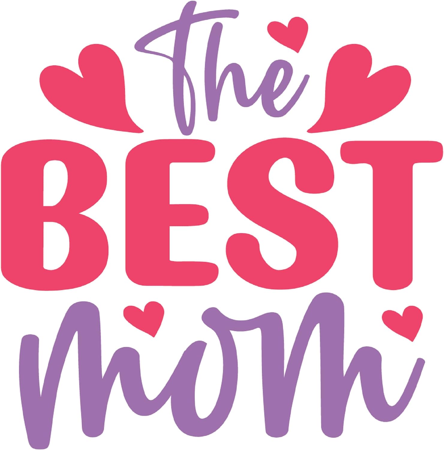 Inspirational Quote "The Best Mom" Motivational Sticker Vinyl Decal Motivation Stickers- 5" Vinyl Sticker Waterproof