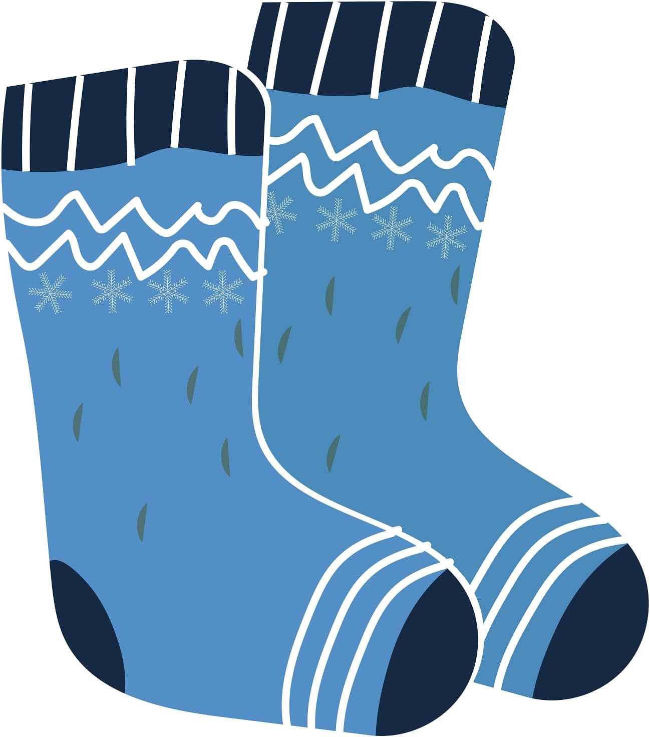 Inspirational Quote Blue Socks with Beautiful Design Motivational Sticker Vinyl Decal Motivation Stickers- 5" Vinyl Sticker Waterproof