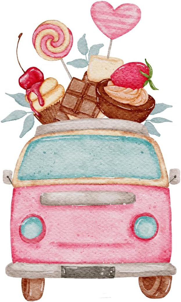 Inspirational Quote Beautiful Pink Candies Truck Motivational Sticker Vinyl Decal Motivation Stickers- 5" Vinyl Sticker Waterproof