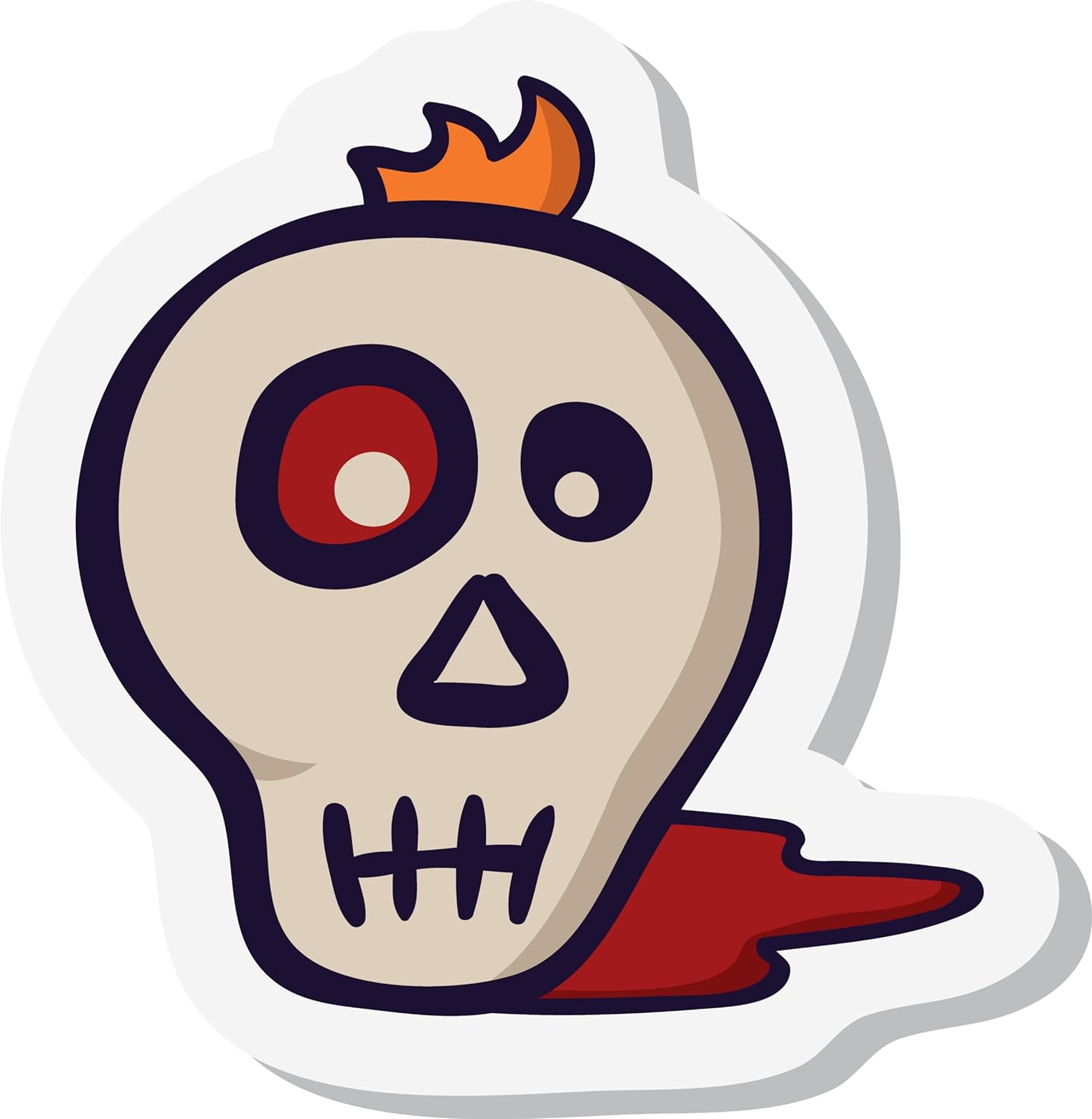 Inspirational Quote Cute Skull Sticker Motivational Sticker Vinyl Decal Motivation Stickers- 5" Vinyl Sticker Waterproof