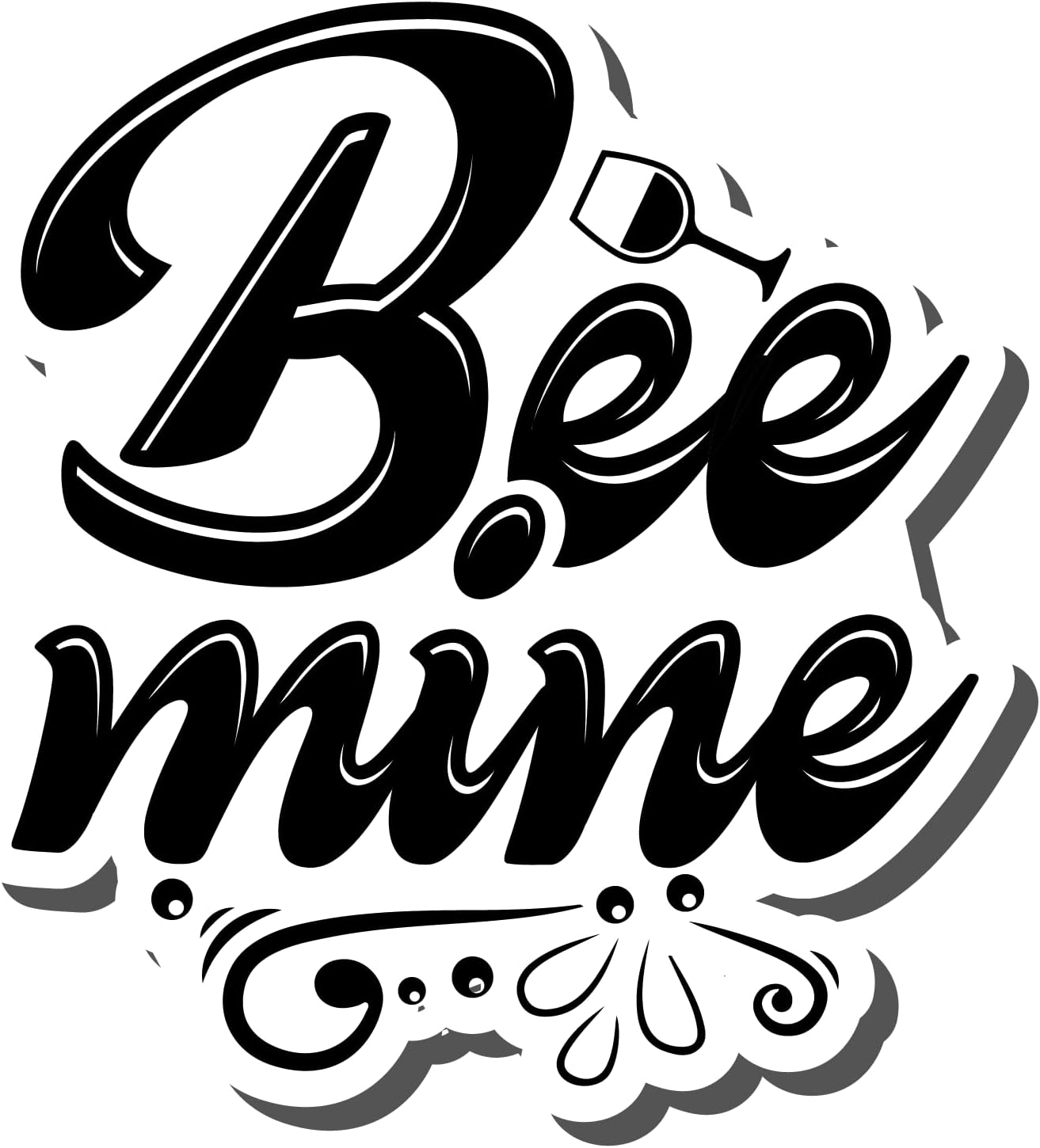 Inspirational Quote Bee Mine Motivational Sticker Vinyl Decal Motivation Stickers- 5" Vinyl Sticker Waterproof