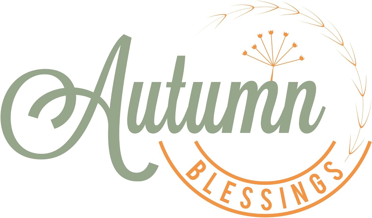 Inspirational Quote Autumn Blessings Great Gift Motivational Sticker Vinyl Decal Motivation Stickers- 5" Vinyl Sticker Waterproof