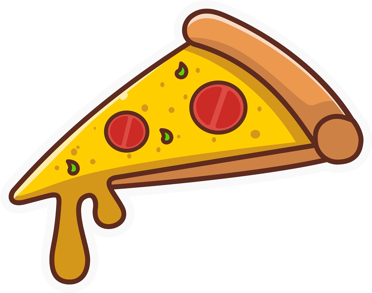 Inspirational Quote Pizza Slice Sticker Motivational Sticker Vinyl Decal Motivation Stickers- 5" Vinyl Sticker Waterproof