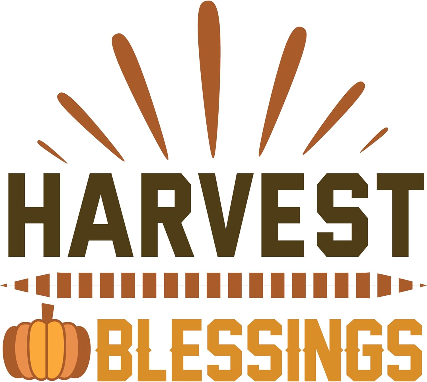 Inspirational Quote Harvest Blessings, Motivational Sticker Vinyl Decal Motivation Stickers- 5" Vinyl Sticker Waterproof