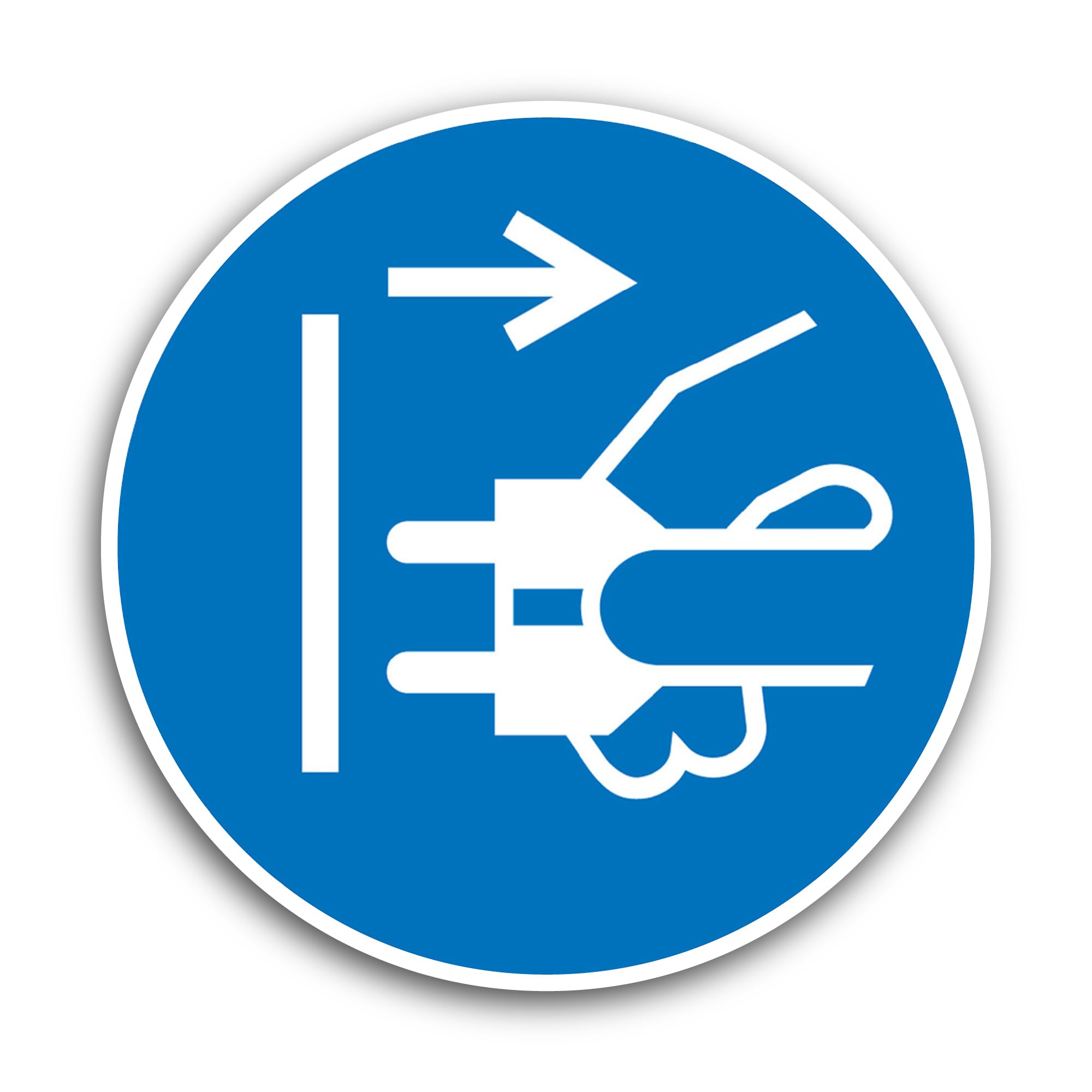 2 (Pieces) 3" and 5" Sign Turn Off Power Sticker, Waterproof Vinyl Decals for Many Purpose Like Cars