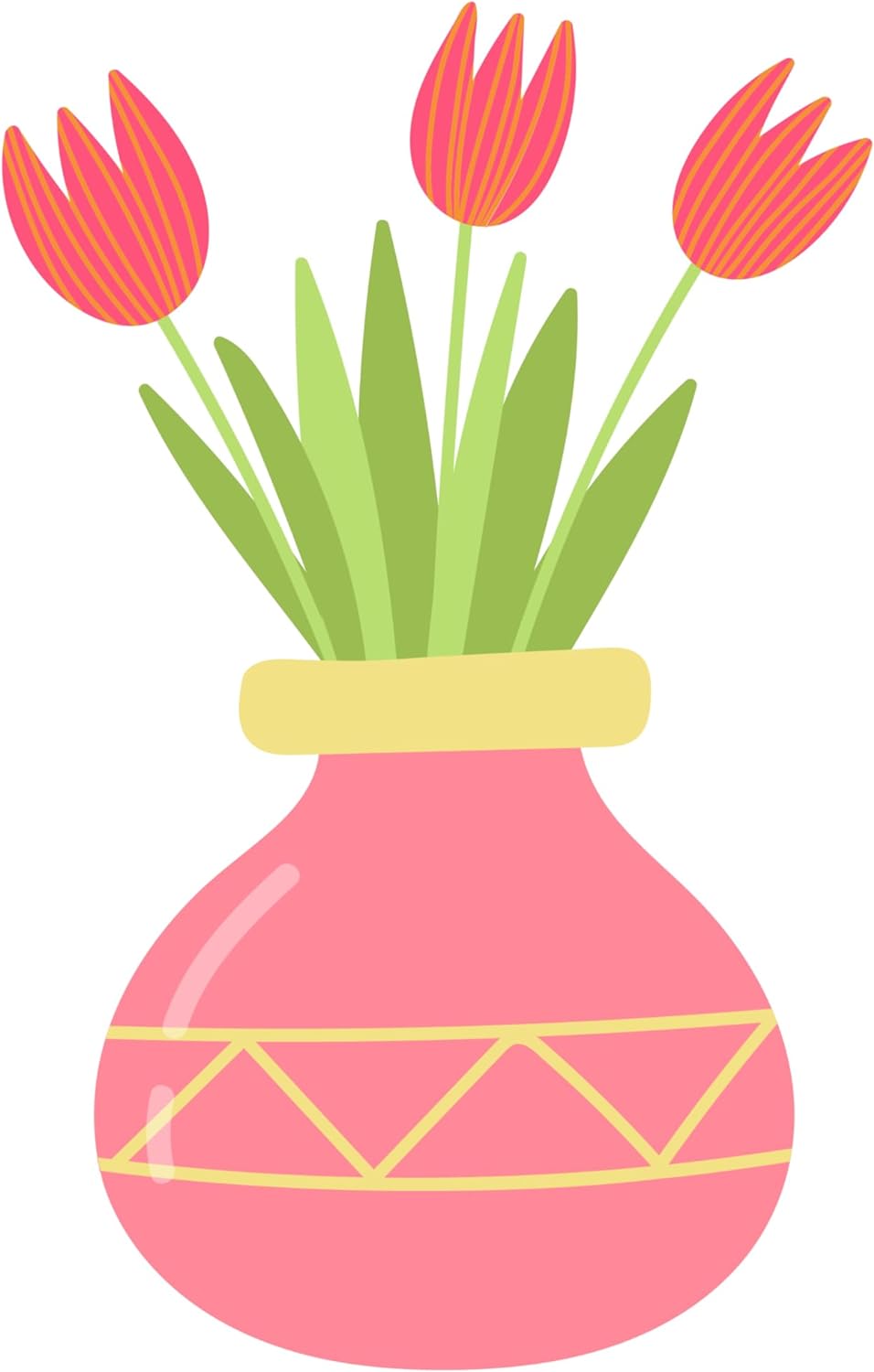 Inspirational Quote "Doodle Tulips" Motivational Sticker Vinyl Decal Motivation Stickers- 5" Vinyl Sticker Waterproof