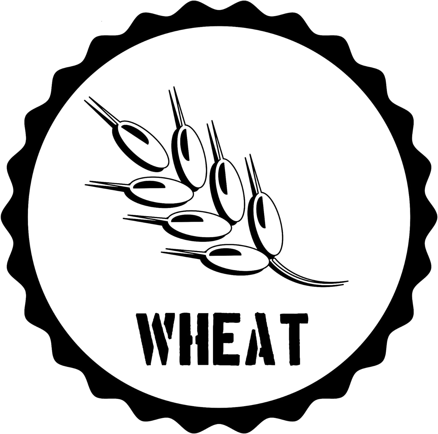 Inspirational Quote Wheat, Sticker Motivational Sticker Vinyl Decal Motivation Stickers- 5" Vinyl Sticker Waterproof